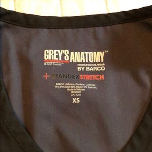 Greys anatomy top black XS. New